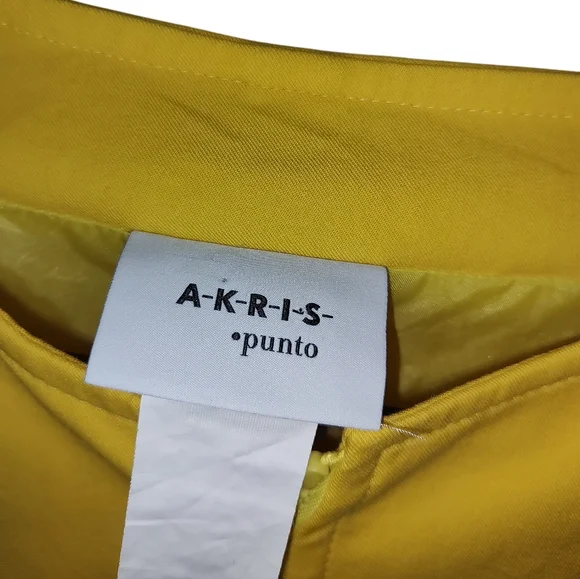 Akris Punto Lemon Yellow Flared Sleeve Jacket